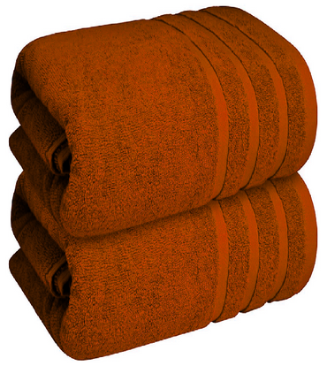Absorbent cotton bath sheets for spa-quality comfort